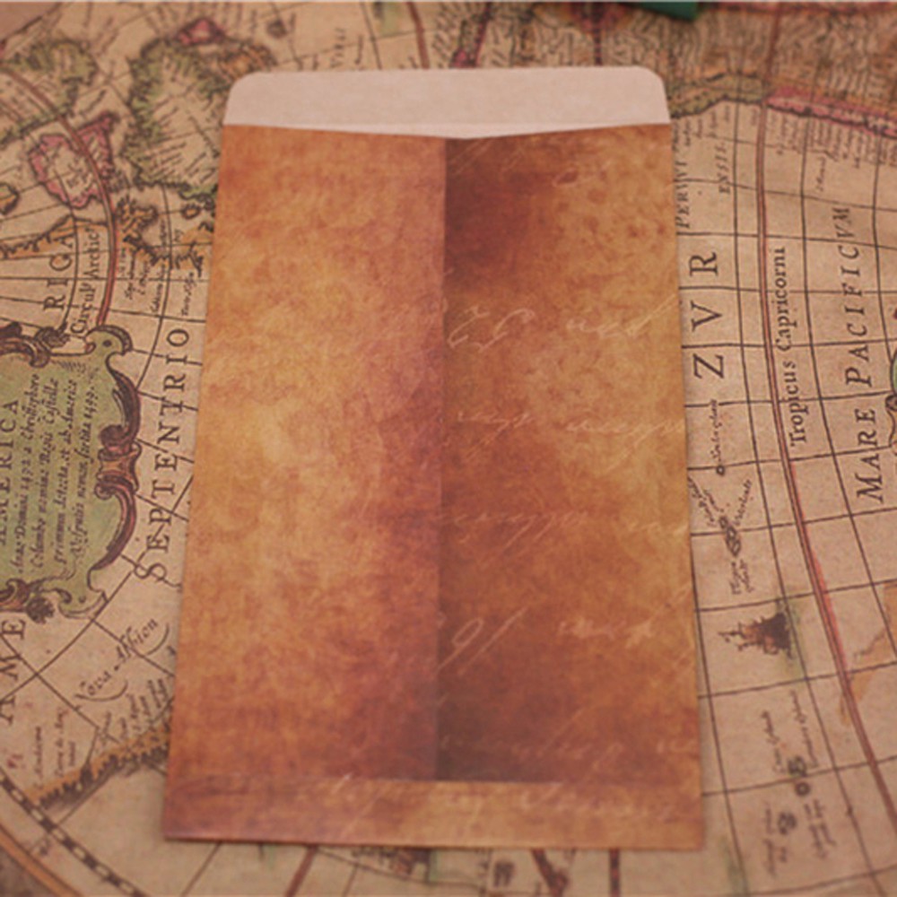 Set 20 Bao Thư Giấy Phong Cách Vintage