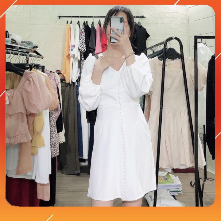 Váy trắng nữ / Đầm trắng nữ đi tiệc / Đầm trắng nữ đính ngọc | BigBuy360 - bigbuy360.vn