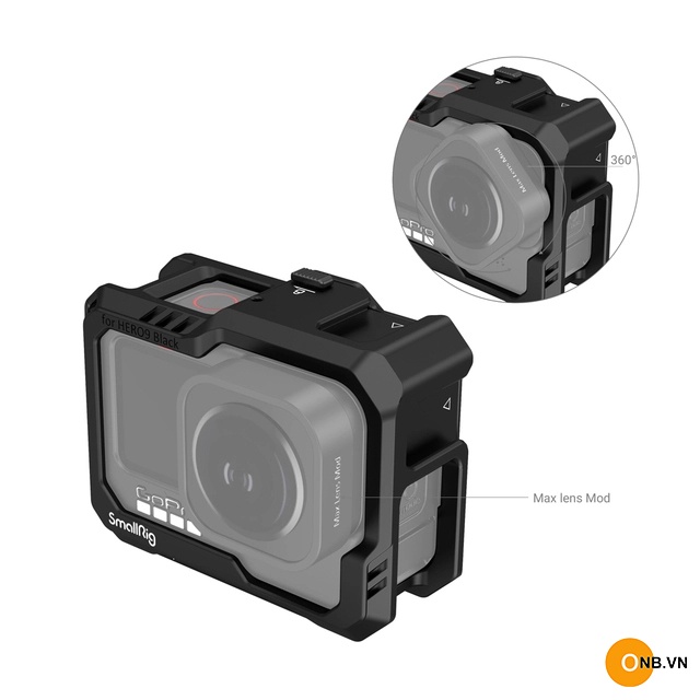 SmallRig Cage GoPro 10 Gopro 9 - Khung nhựa bảo vệ gắn adapter mic 3083