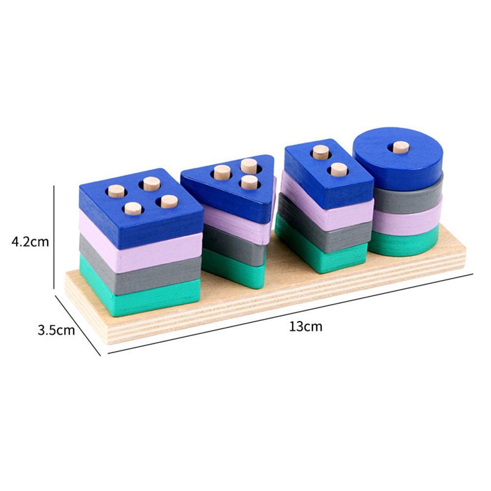 Bộ Đồ Chơi Xếp Hình Bằng Gỗ Cho Bé