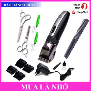 Tăng Đơ Cắt Tóc Gia Đình CODOL 531 Tặng Bộ Kéo Chuyên Dụng + Lược + 2 Lấy Ráy Tai Có Đèn - Tông Đơ Hớt Tóc Trẻ Em Máy Êm
