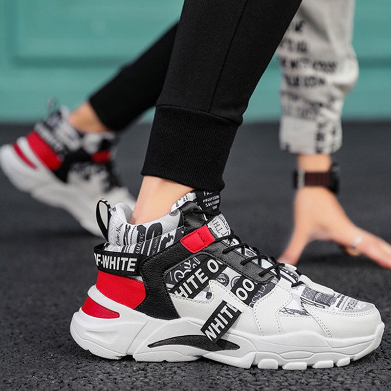 Giày Thể Thao Nam Cổ Cao Thời Trang Hàn Quốc Năng Động