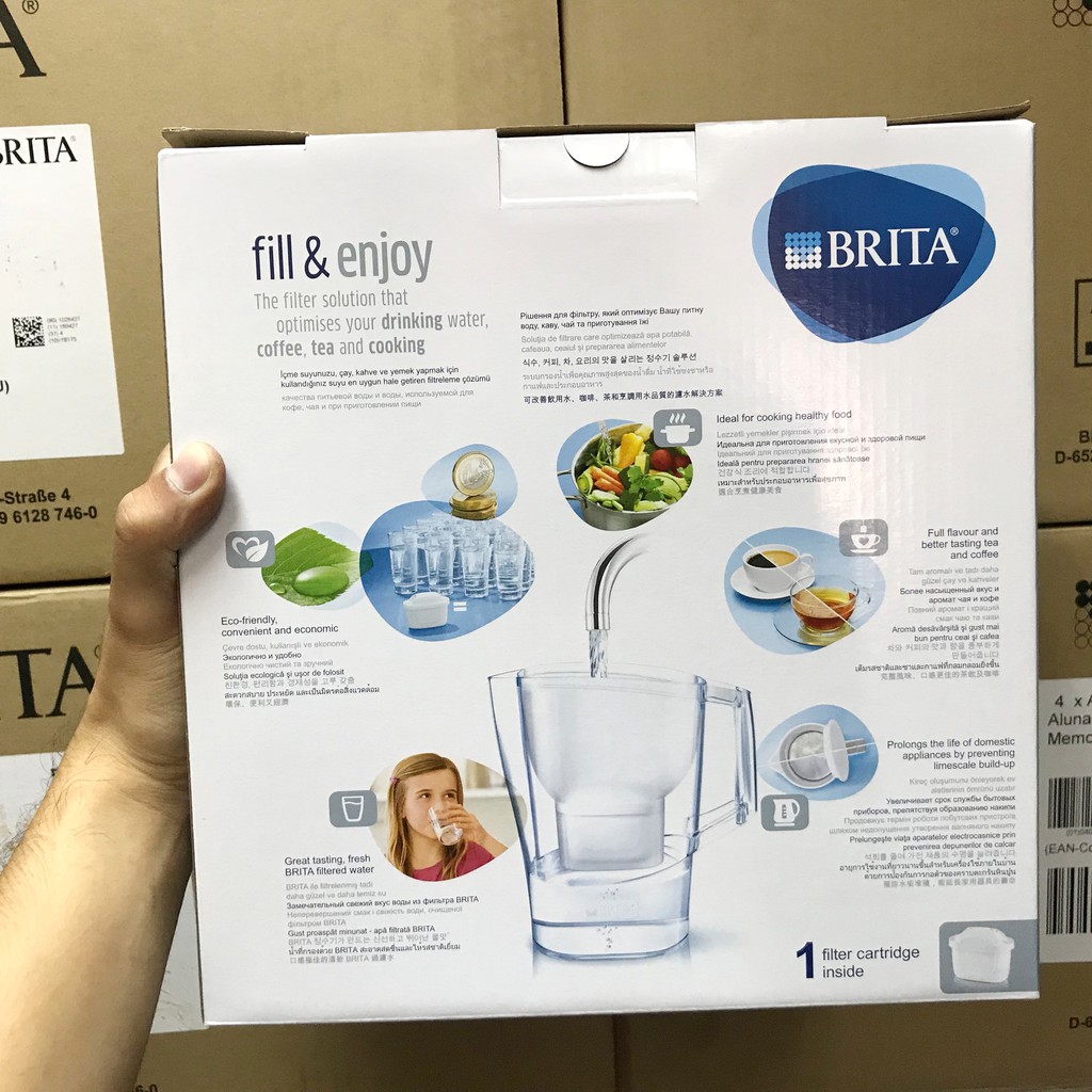 Bình lọc nước BRITA Aluna XL - 3,5L (có sẵn 1 lõi lọc Maxtra Plus) | BigBuy360 - bigbuy360.vn