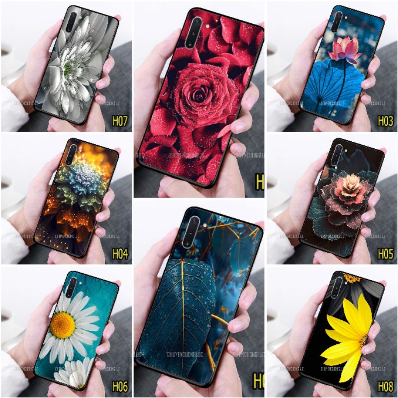 ỐP LƯNG SAMSUNG NOTE 8/ NOTE 9/ NOTE 10/ NOTE 10 PLUS/ NOTE 20/ NOTE 20 ULTRA - IN HÌNH HOA LÁ SIÊU ĐẸP