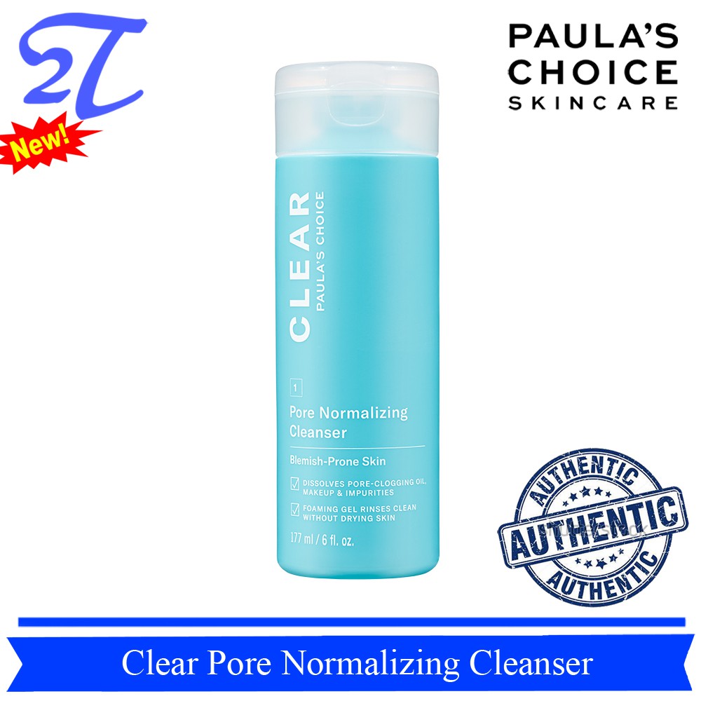 Sữa rửa mặt giảm mụn và se khít lỗ chân lông Paula s Choice Clear Pore Normalizing Cleanser 30/177ml