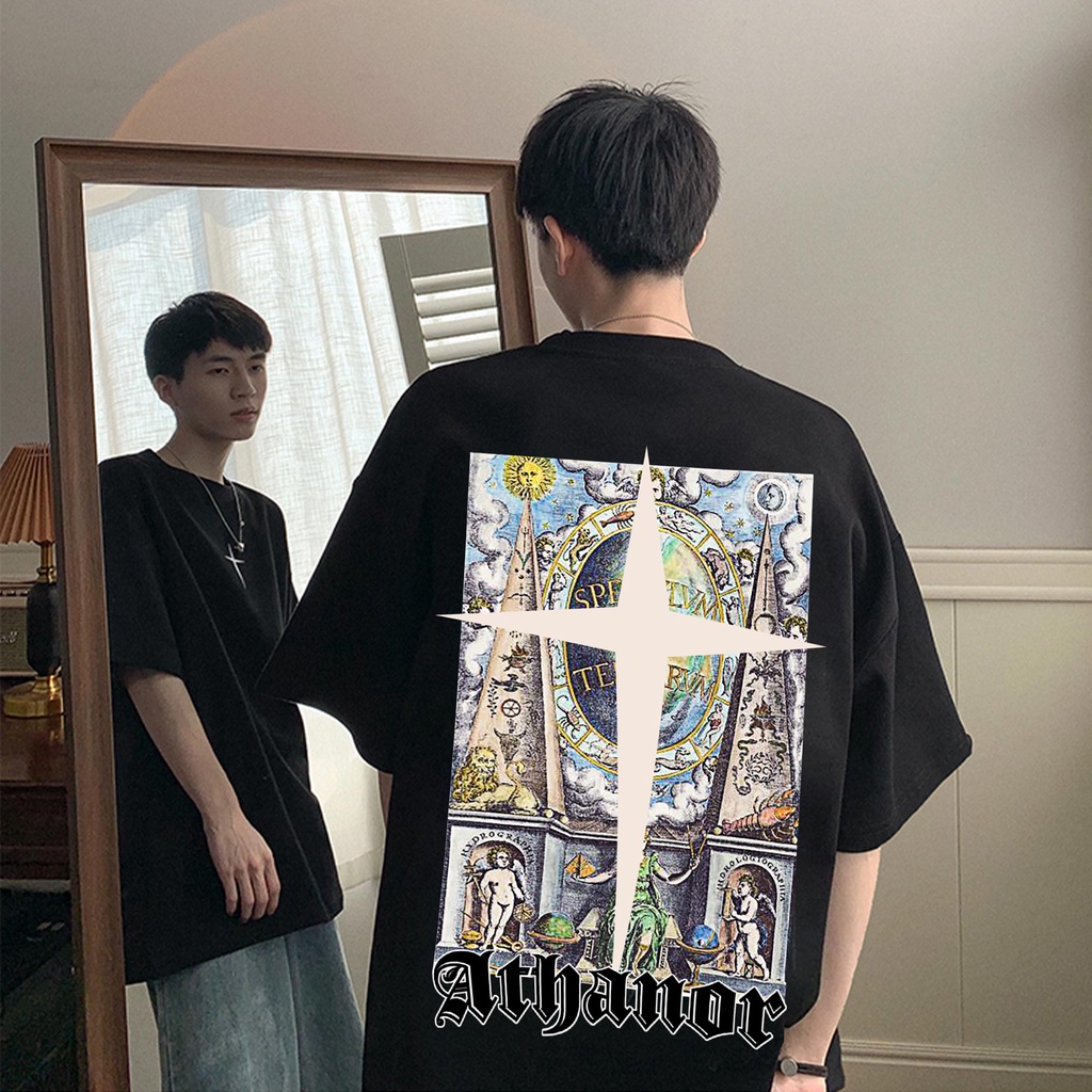 Áo local brand ATHANOR form rộng tay lỡ unisex mẫu orbis