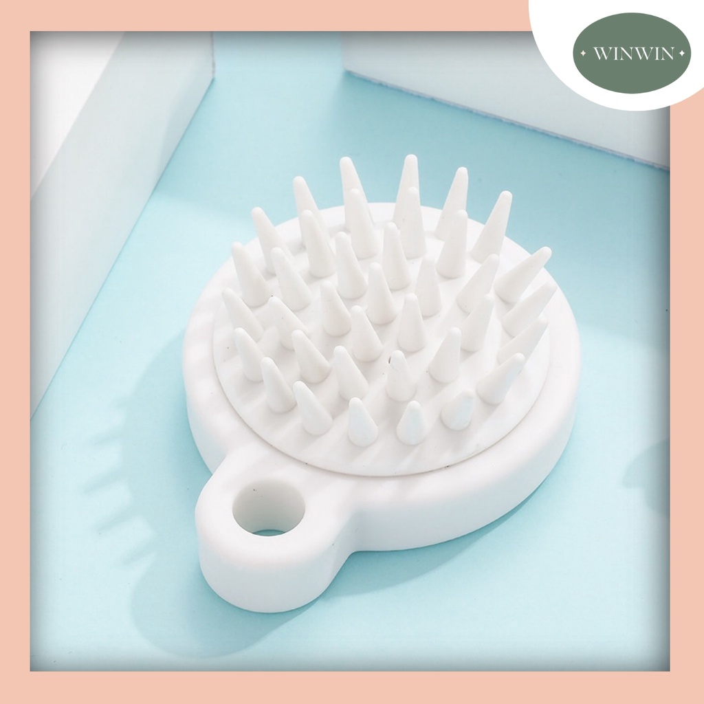 Lược gội đầu Muji xuất Nhật mát xa đầu giảm stress, làm sạch da đầu, kích thích mọc tóc Winwin