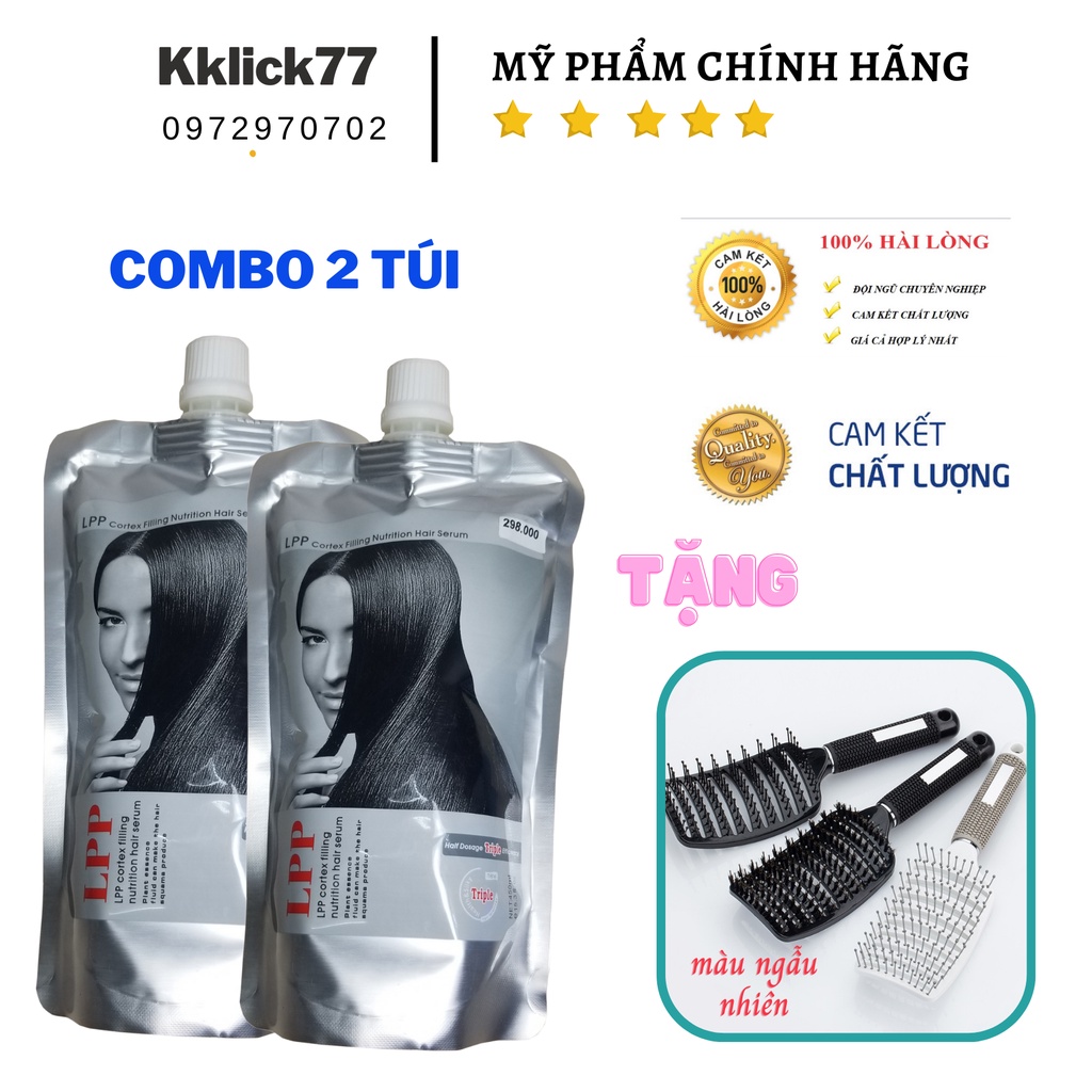 Kem ủ tóc, hấp dưỡng tóc collagen phục hồi tóc hư tổn LPP 900ml KKLICK77