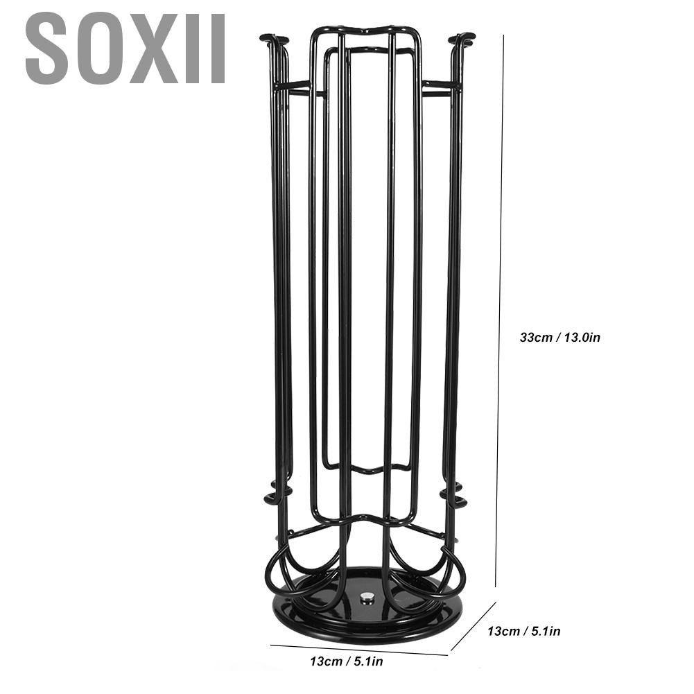 Soxii Rotating Capsule Stand Coffee Pods Storage Shelf Rack Hol