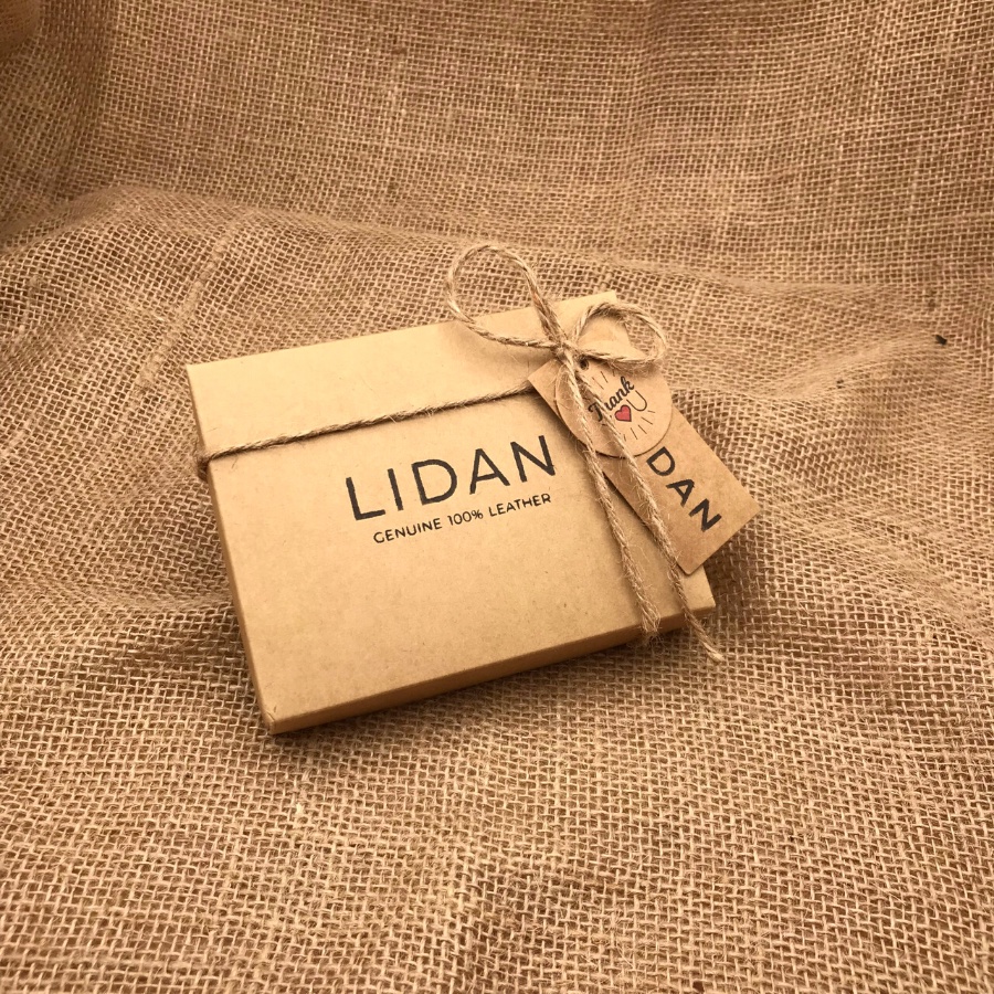 Hộp và túi giấy Vintage đựng ví quà tặng cao cấp chính hãng Lidan dịp sinh nhật, kỷ niệm người yêu, bạn trai, tặng bố