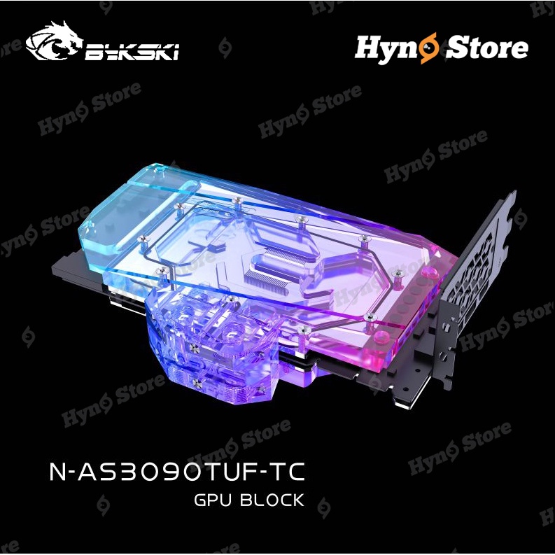 Block tản nhiệt nước VGA Bykski 2 mặt VRAM Asus TUF N-AS3090TUF-TC  Tản nhiệt nước custom - Hyno Store