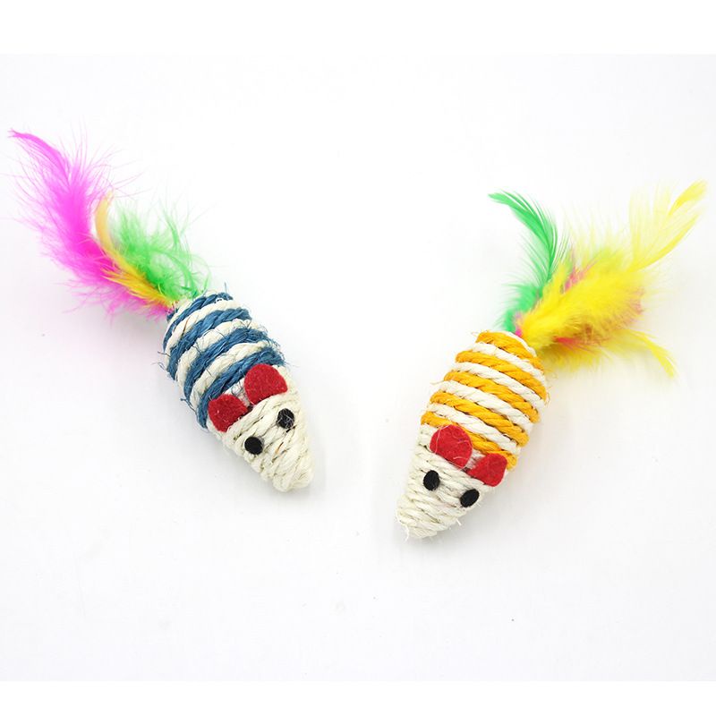 Chuột Đồ Chơi Cho Mèo - Chuột Sisal Cho Mèo Vờn