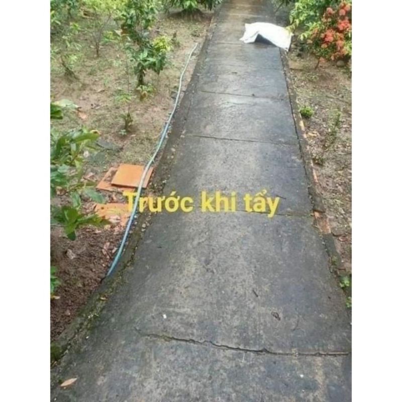 Bột tẩy rong rêu cho sân xi măng, sân gạch, vỉa hè hiệu quả 1 gói 500g