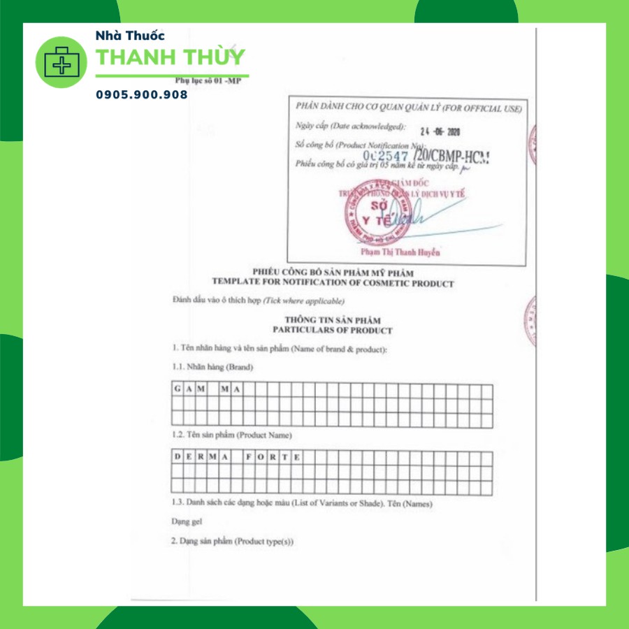 DERMA FORTE Gel [Tuýp 15g] Giảm Mụn Trứng Cá, Ngừa Thâm, Mờ Sẹo, Đem Lại Làn Da Luôn Trắng Hồng, Mịn Màng | BigBuy360 - bigbuy360.vn