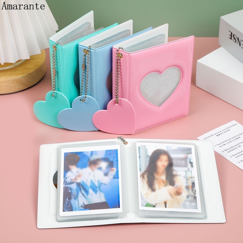 Album Đựng Ảnh 3inch Họa Tiết Trái Tim Rỗng Cho Sưu Tầm