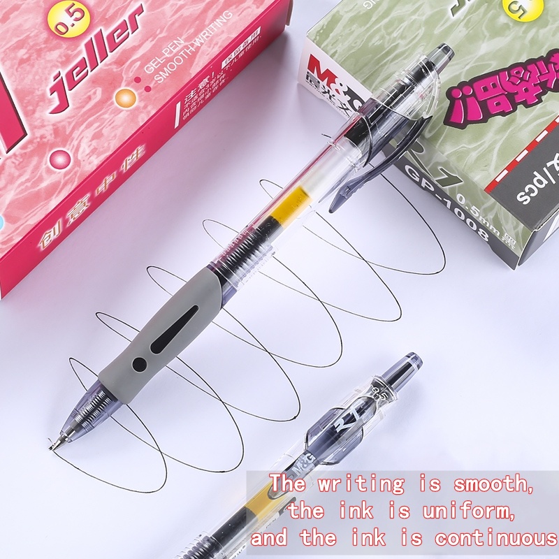 Bút mực gel M&G GP1008 ngòi 0.5mm tiện lợi