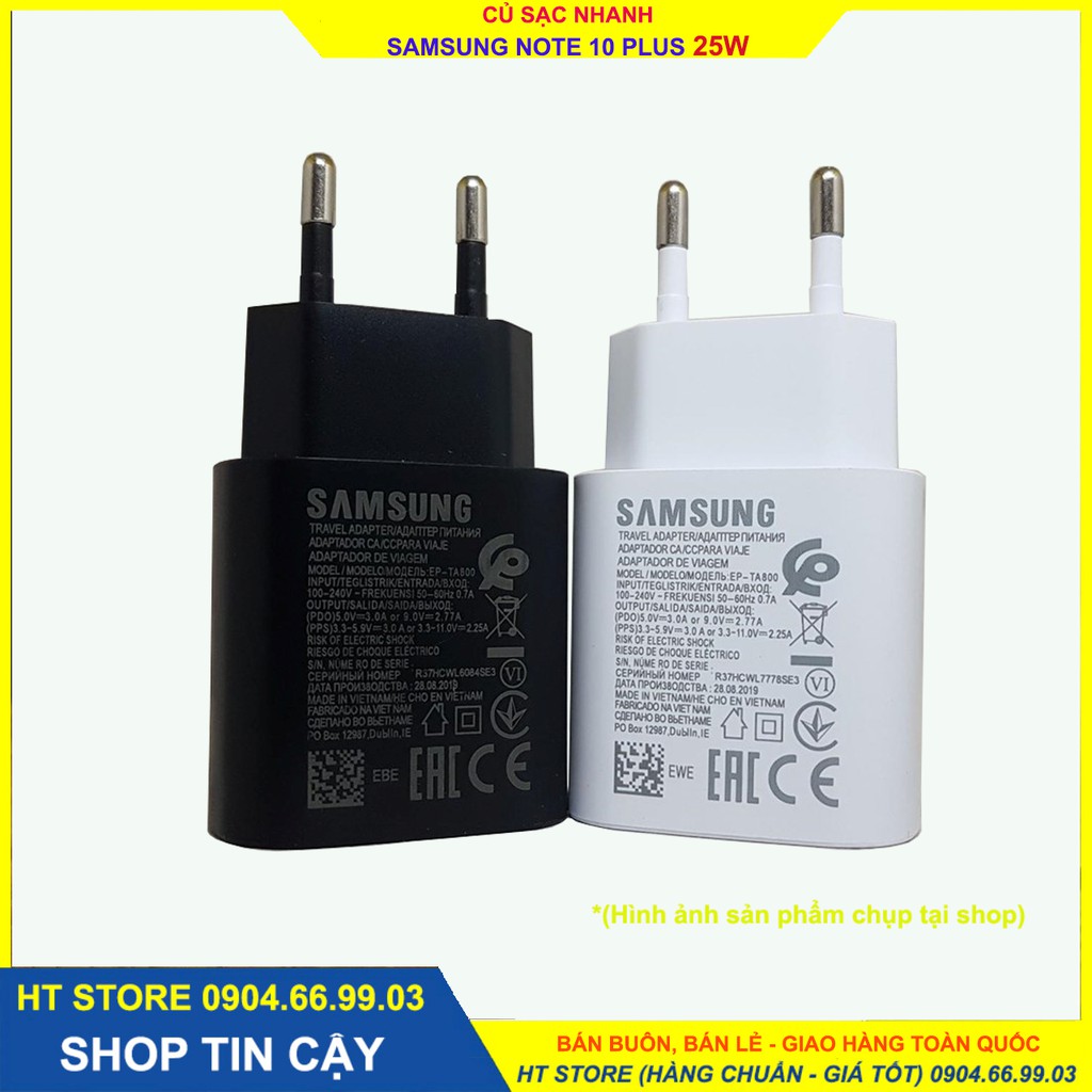 Bộ Sạc SIÊU NHANH Sam sung chính hãng 25W Zin/Note 10/Note 10Plus/S110 5G/A90/A80/A70 - Cáp Type C to Type C | BigBuy360 - bigbuy360.vn