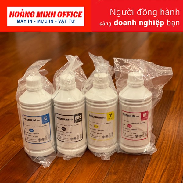 Bộ Mực Nước Dye Cano.n/ Epso.n COMBO 4 Màu - Dùng cho máy in phun màu Cano.n / Epso.n...( 1000ml )