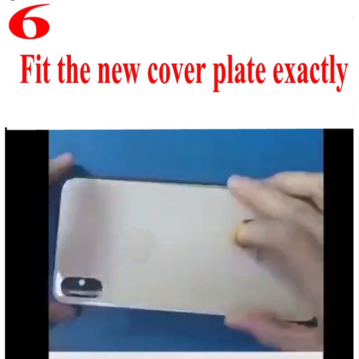 Ốp Điện Thoại Mặt Kính Có Lỗ Lớn Thay Thế Cho Iphone 8 8plus X XR XS MAX 5.8 6.1 6.5