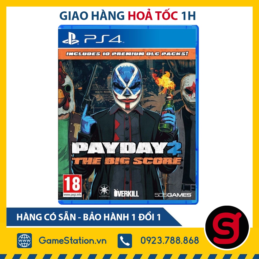 Đĩa Game PS4: Payday 2 The Big Score