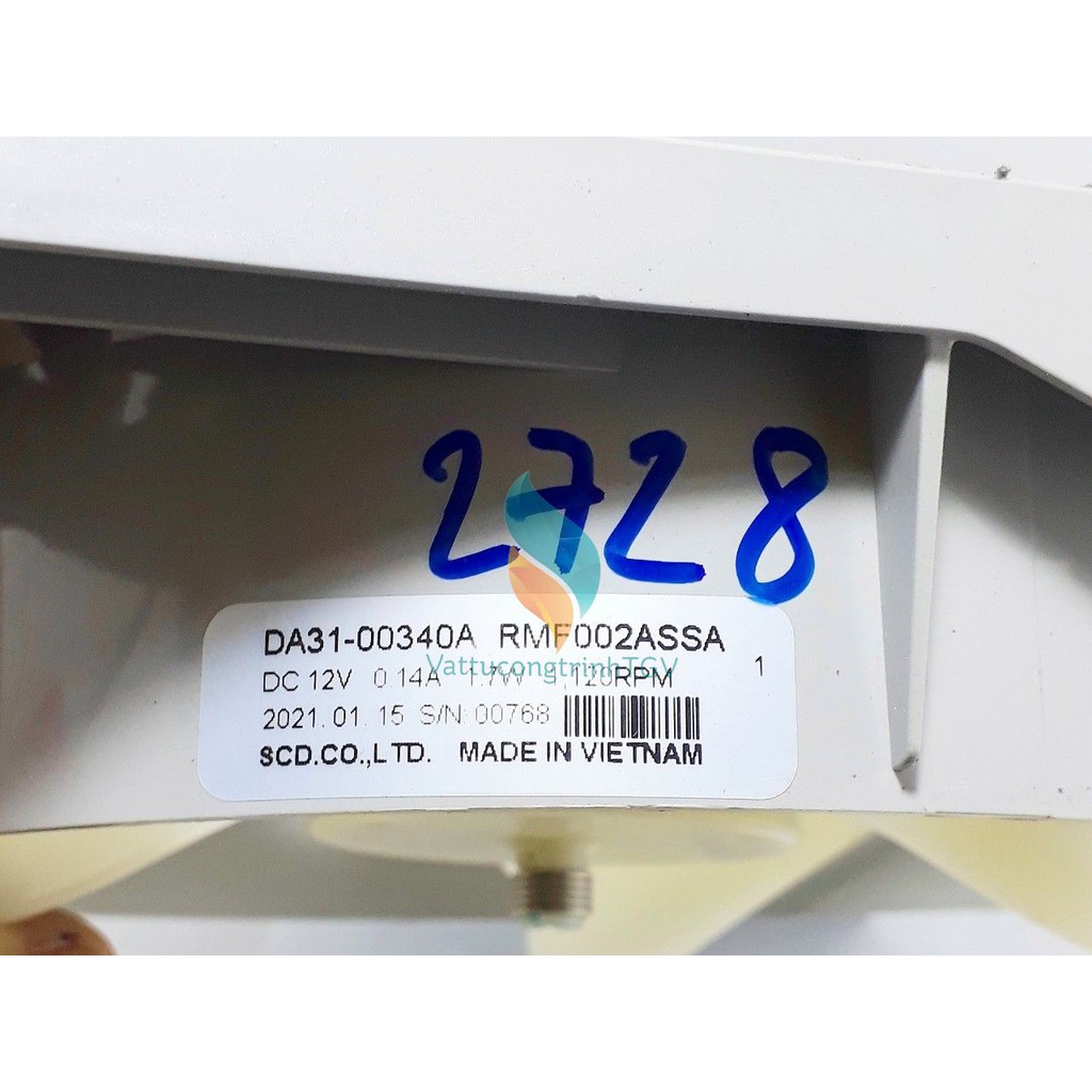 [Mã ELHA22 giảm 5% đơn 300K] Quạt DC12V-014A-3 dây-3 cánh dùng cho dàn nóng tủ lạnh SAMSUNG hãng