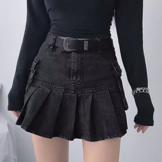 Váy jeans túi hộp