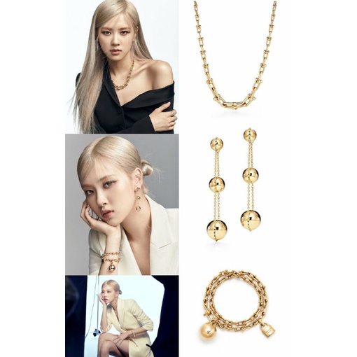 Dây chuyền chocker mắt xích Rose BlackPink