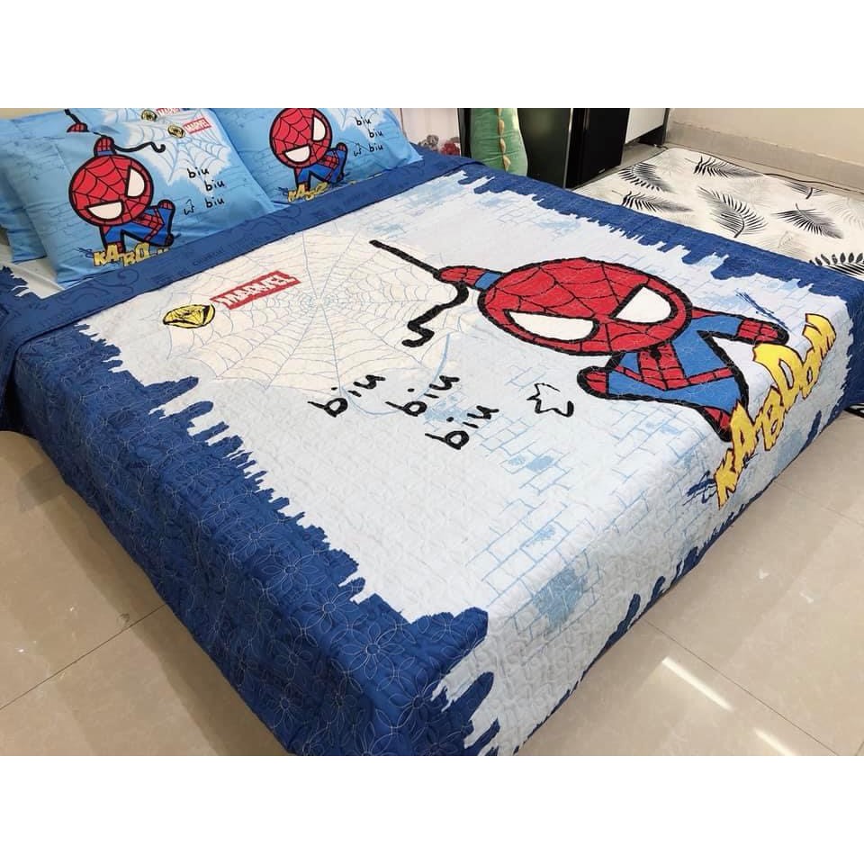 SÉT HÈ 5 MÓN COTTON POLY 3D - SIÊU NHÂN NHỆN