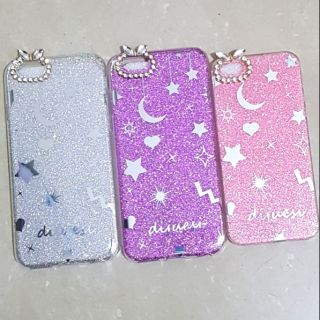 Ốp lưng iPhone 6 / 6 Plus / 7 / 7 Plus Viền dẻo kim tuyến đính đá bảo vệ camera tai thỏ cực đẹp