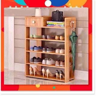 KỆ GỖ ĐỂ GIÀY 5 TẦNG SIÊU ĐẸP SIÊU BỀN ( TỔNG KHO GIA DỤNG GIÁ RẺ )
