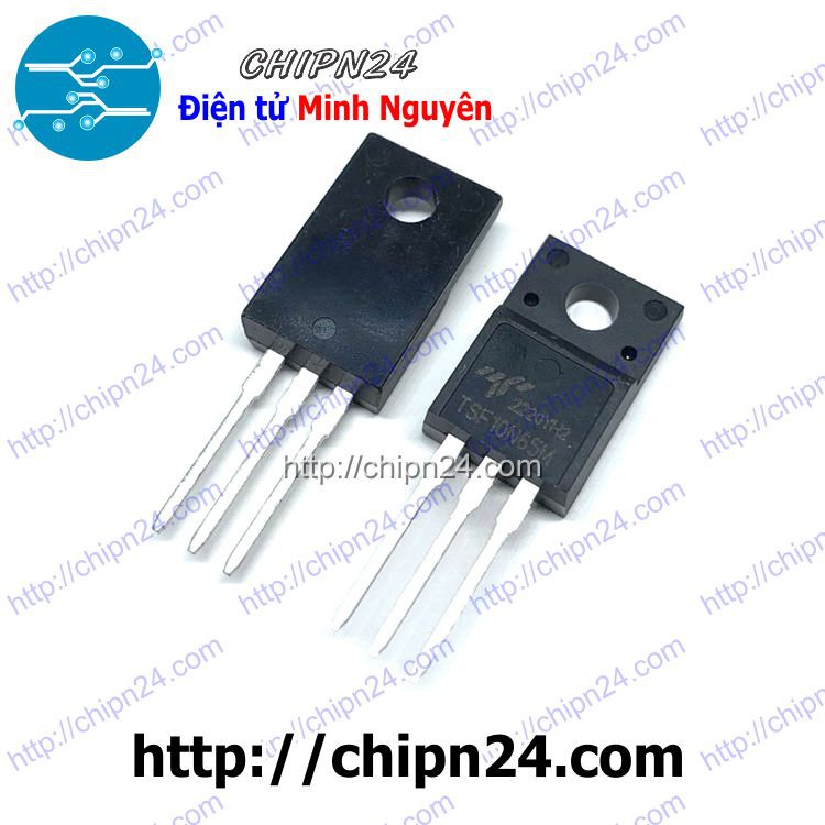 [1 CON] MOSFET 10N65 TO-220F 10A 650V (Kênh N) (TSF10N65M 10N65M)