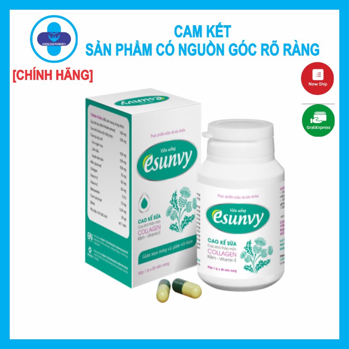 Viên uống Esunvy - Giảm mụn trứng cá giảm vết thâm
