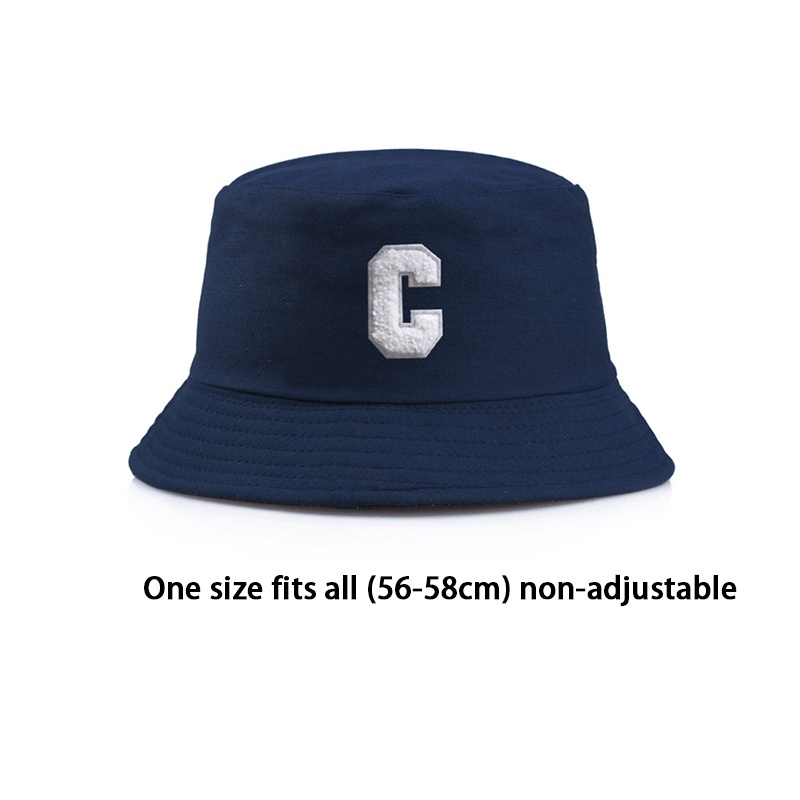 Nón Bucket Chất Cotton Hoạ Tiết Chữ C Cho Nam Và Nữ