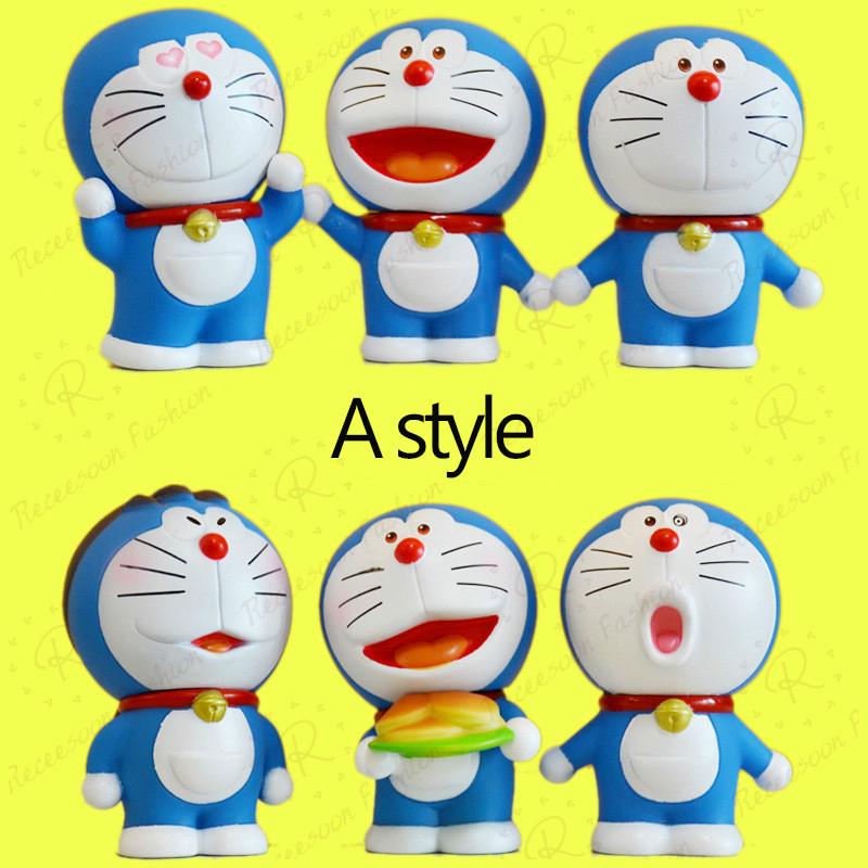 Set 6 tượng hình Doraemon dễ thương