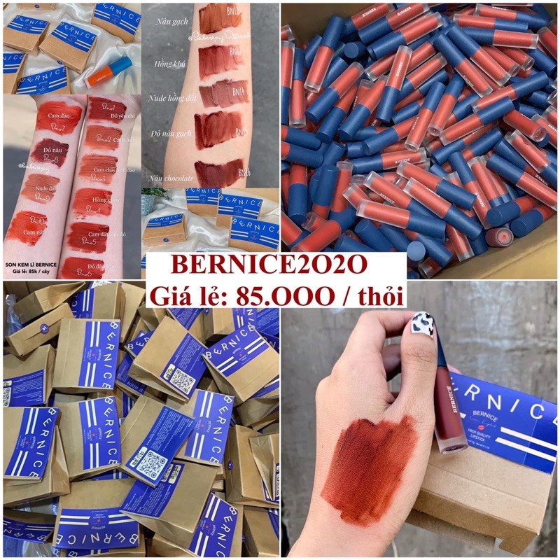son bernice size mini nắp xanh full 15 màu tuỳ chọn | BigBuy360 - bigbuy360.vn