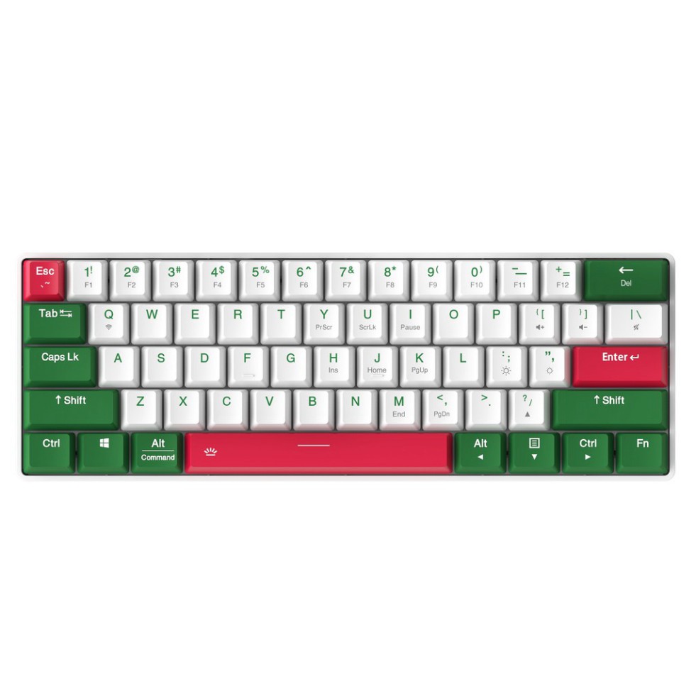 Bàn phím cơ không dây Bluetooth DAREU EK861 61KEY (PBT, Brown/ Red D-KAILH switch) - Hàng chính hãng