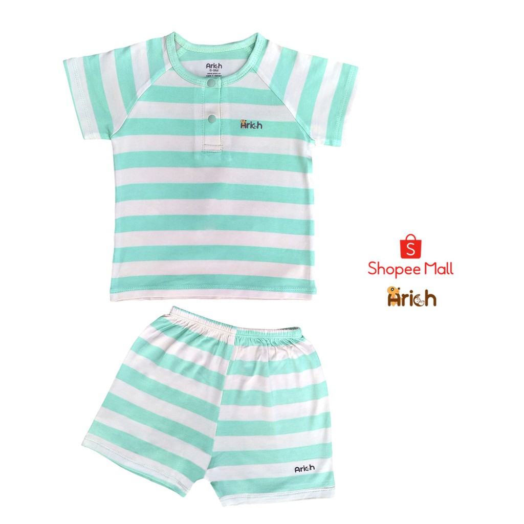 Bộ quần áo cộc tay Arich size to (size 4-5 tuổi)