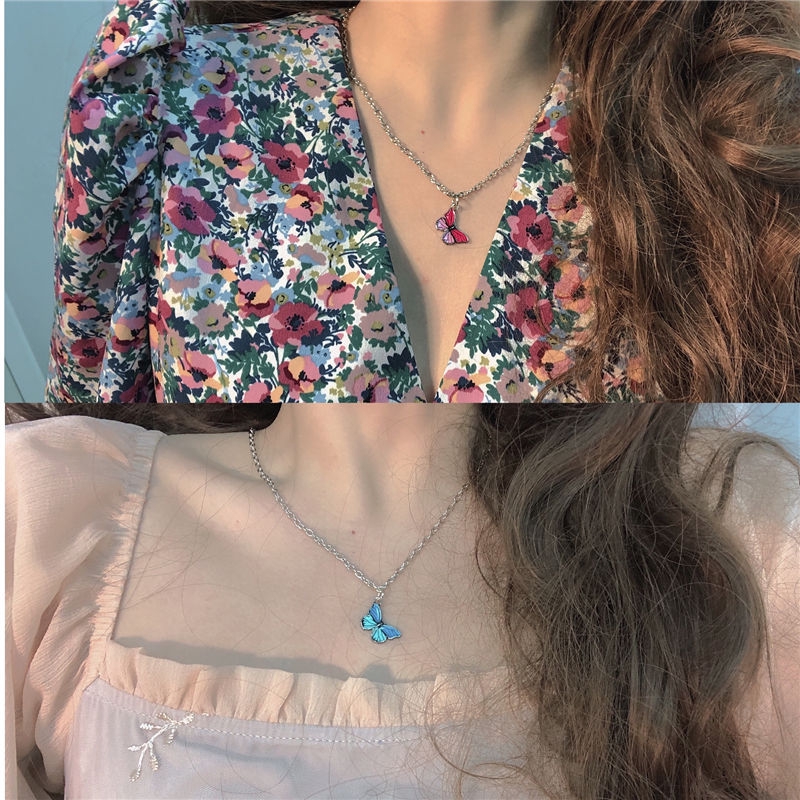 Dây chuyền hình bướm phong cách retro sành điệu