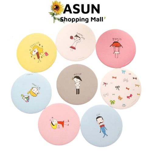 Gương Mini Cầm Tay Happy Smile Họa Tiết Dễ Thương - Giao Họa Tiết Ngẫu Nhiên VC