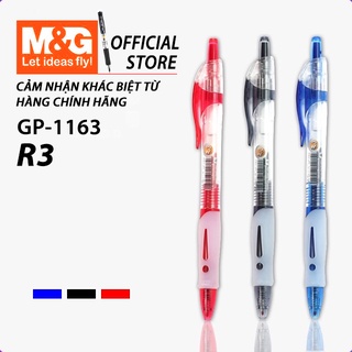  Combo 3 5 12 Bút Bi MG R3 GP1163 Mực Nước Gel Bấm Béo Nét 0.5 Viết Êm Mực Mịn Màu Sáng Lõi Ruột G5 Thay Thế 