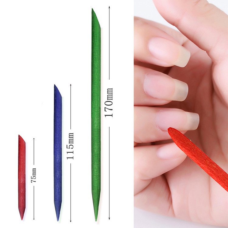 Set 10/ 20 que gỗ UR SUGAR hai đầu vát nhọn dành cho dán hạt cườm đá trang trí móng tay