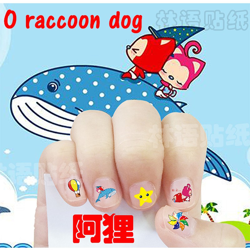 [Hàng mới về] Miếng dán móng trang trí dễ thương họa tiết hoạt hình chống thấm nước tự dính