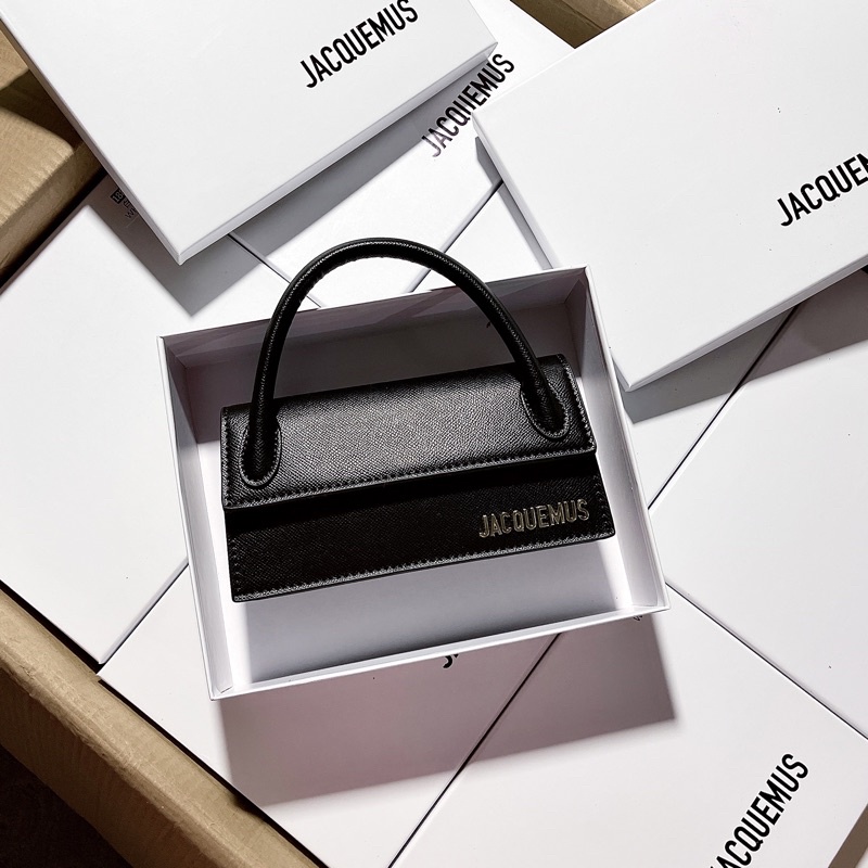 Túi Jacquen chữ nhật bản 1 quai siêu hót da sần kèm dây đeo chéo full hộp 188#