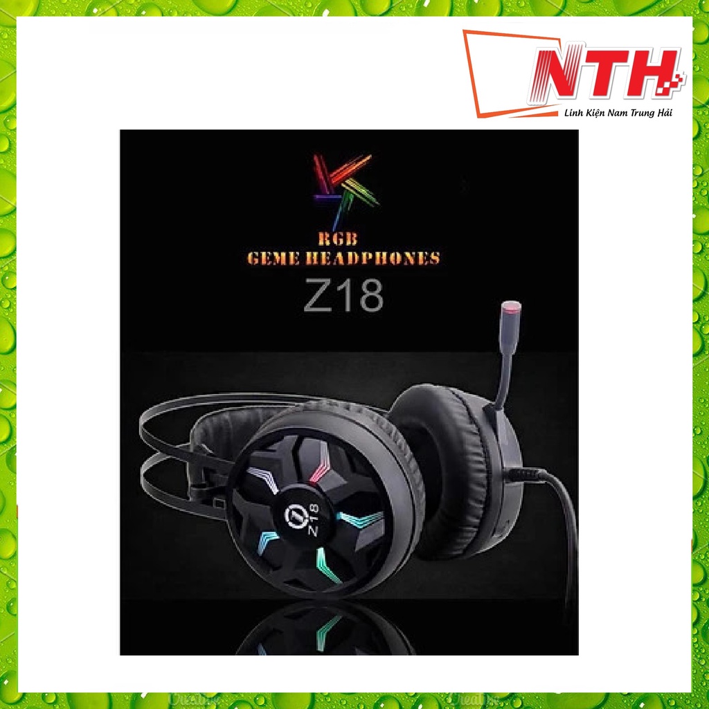 Tai nghe Z18 led RGB âm thanh - Thích hợp 3 in 1 cổng USB CHUYÊN PHÒNG GAME - NTH