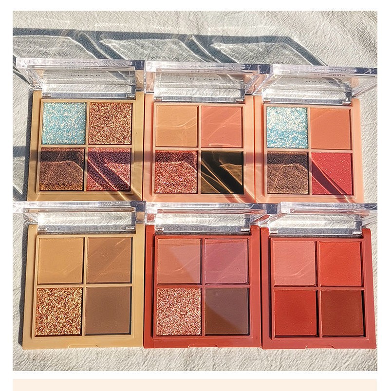 Bảng Phấn Mắt Bốn Màu Ánh Ngọc Trai Lấp Lánh Trang Điểm Thời Trang | BigBuy360 - bigbuy360.vn