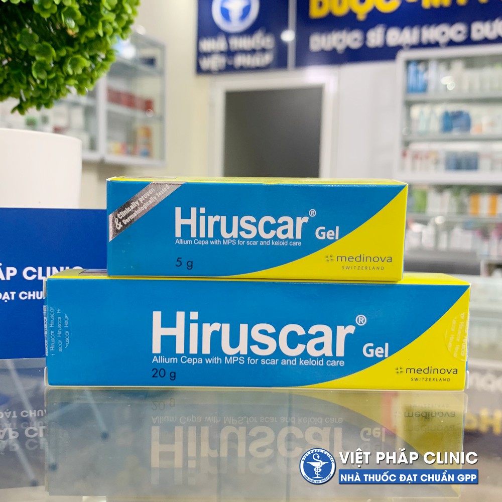 Gel cải thiện sẹo vừa, sẹo lõm, sẹo thâm Hiruscar