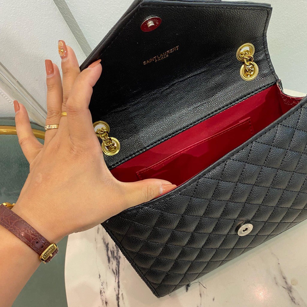 Túi Xách NỮ Da Mềm Dây Xích Vàng Hot Size 24 | BigBuy360 - bigbuy360.vn