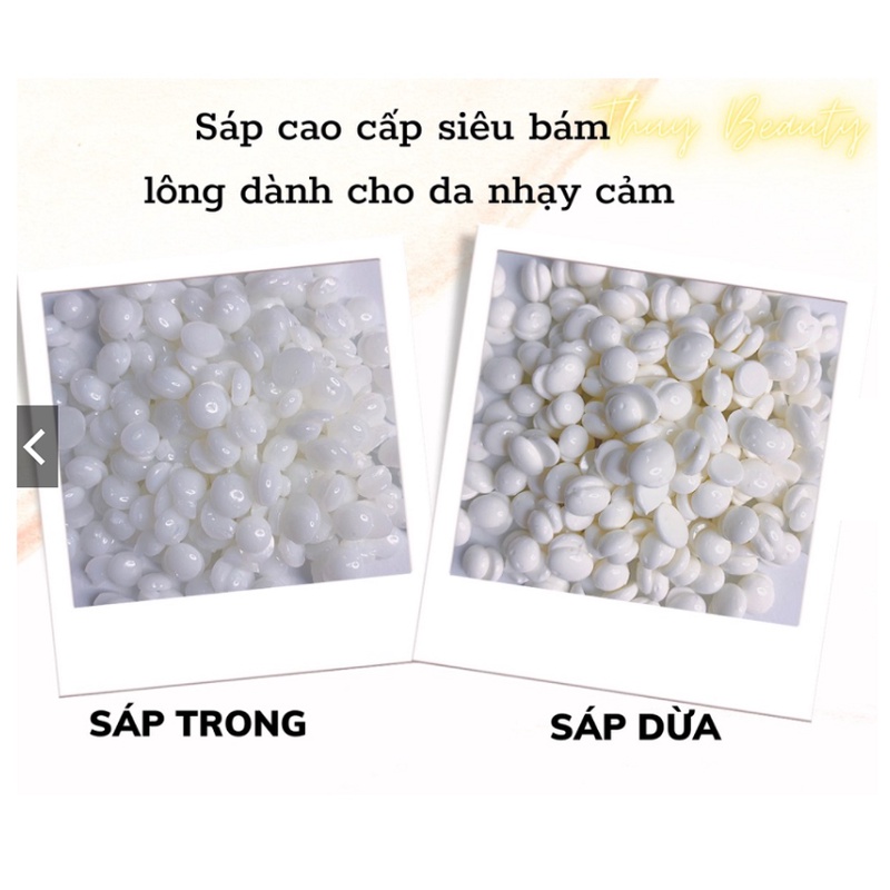 Combo Wax Lông 100gr Sáp Nóng Cao Cấp , Mỡ Trăn , Chén Silicol Tặng Kèm Que Wax - CBTL2