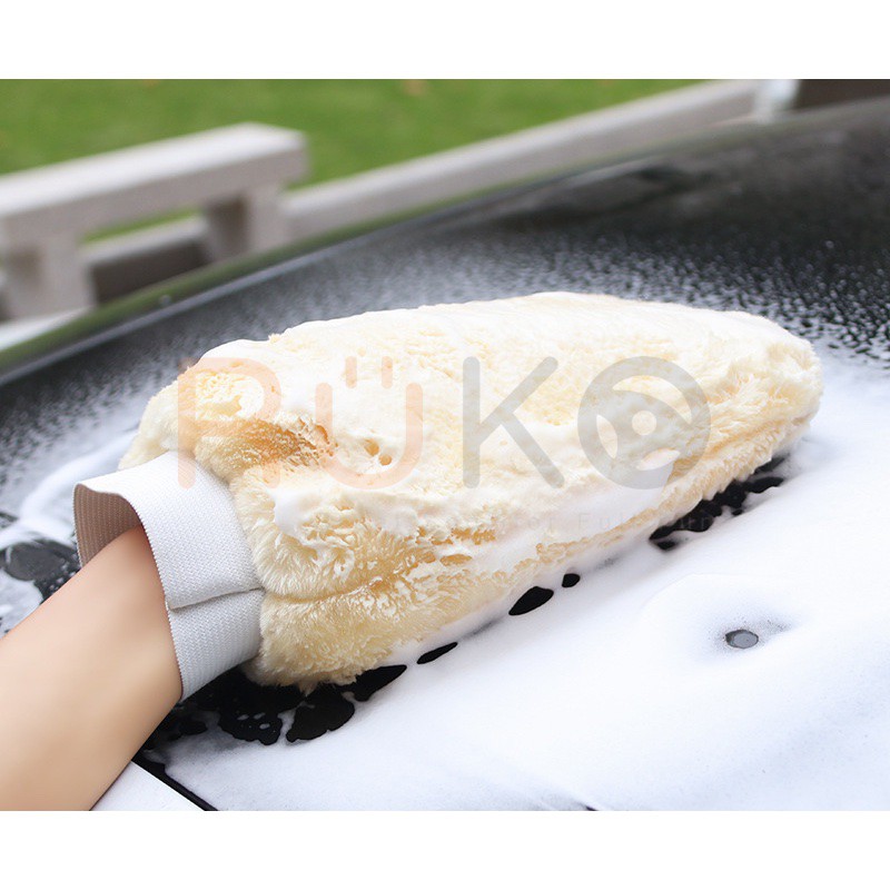 Găng Tay Lông cừu 2 mặt Chuyên Dụng Lau, Vệ Sinh ô tô, Xe Máy, Xe Hơi, Nhà Cửa, Bàn ghế, Tủ, Bếp