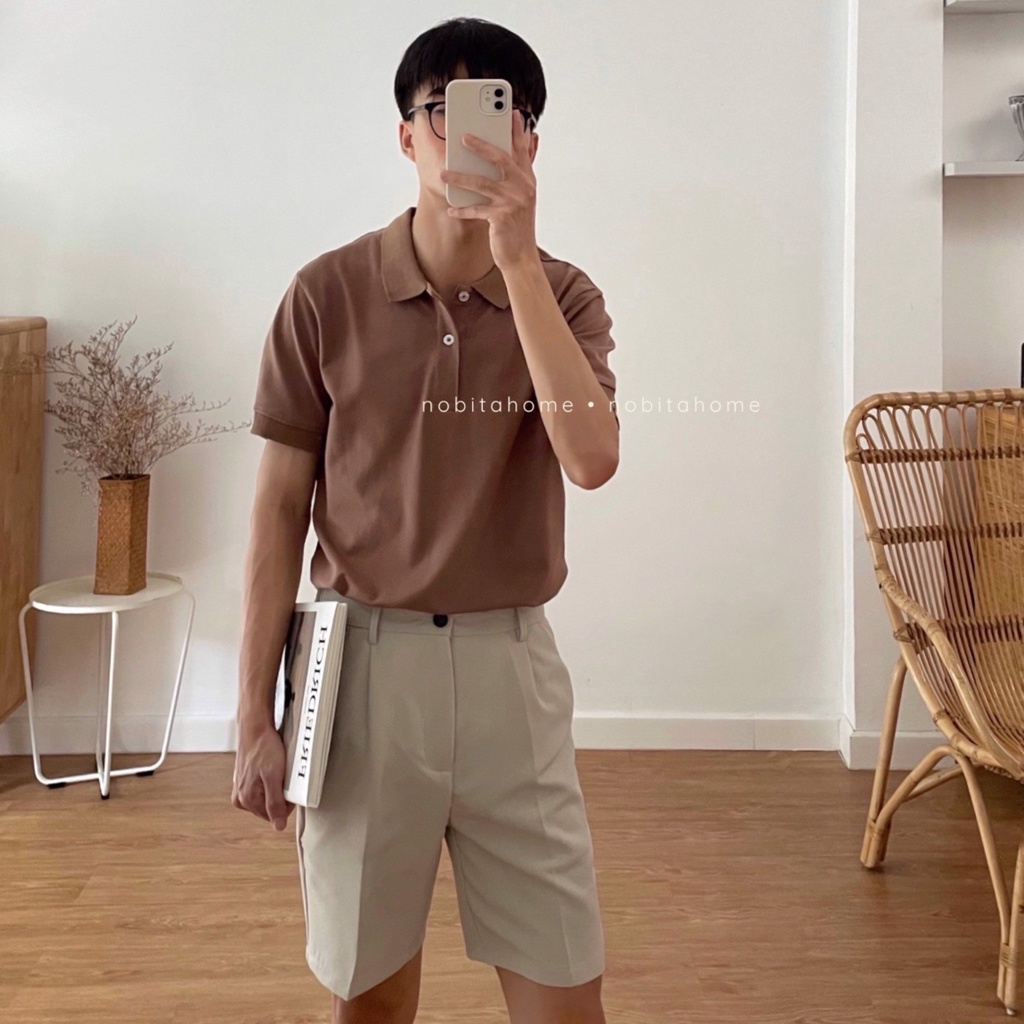 NOBITA HOME - ÁO THUN POLO ZRM TRƠN SLIMFIT